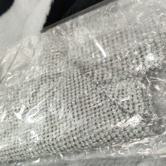 Rhinestone silver mesh halter top - Picture 8 of 9